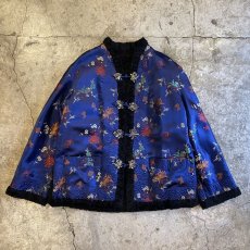 画像1: ALL OVER PATTERN FAUX FUR DESIGN CHINA JACKET / Ladies M (1)