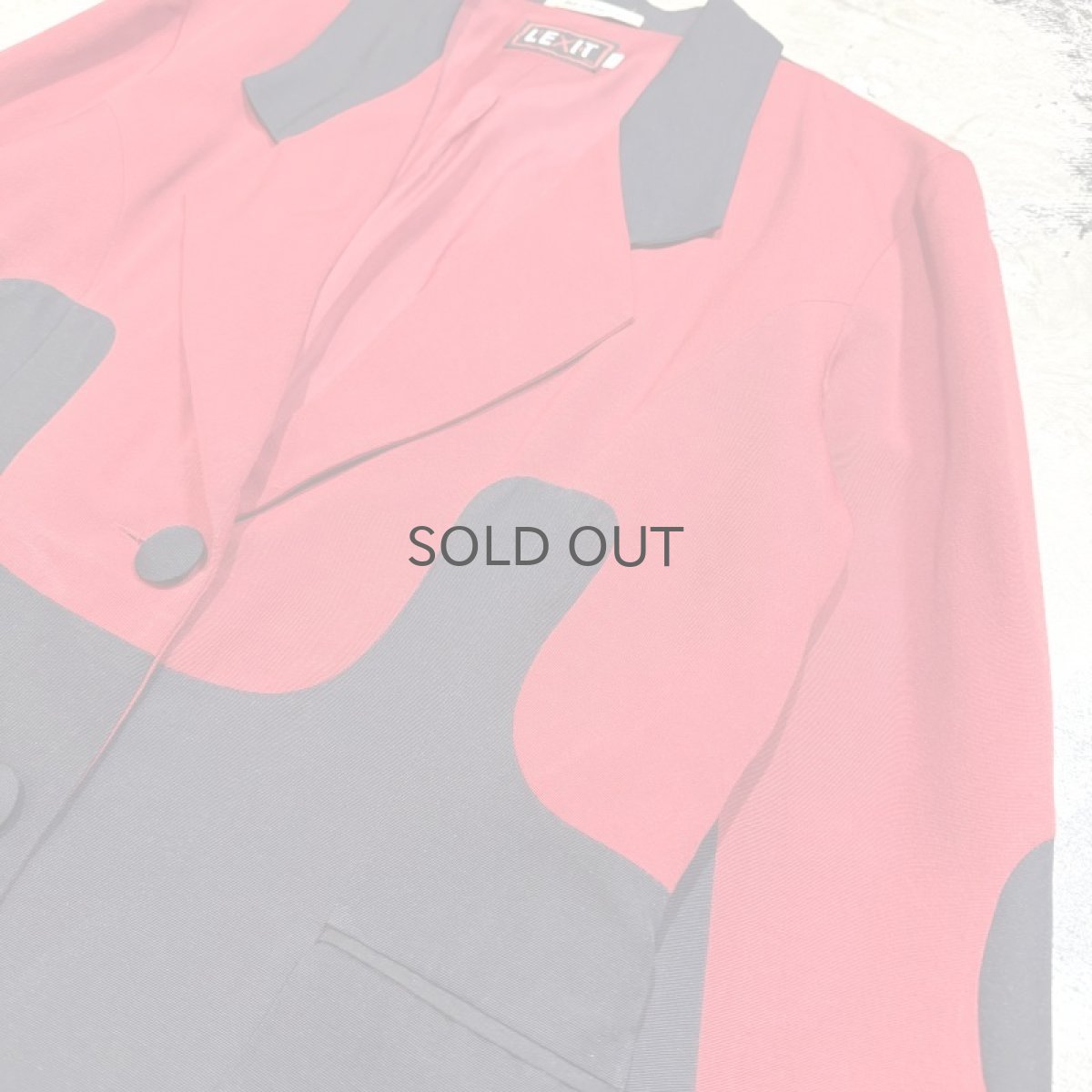 画像4: JIGSAW PUZZLE PATTERN TAILORED JACKET / Mens M (4)