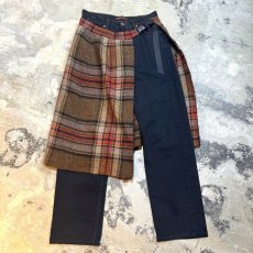 画像1: 【Wiz&Witch】"UNITED" WRAP SKIRT DENIM PANTS / W30 (1)