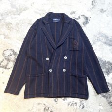 画像1: 【RALPH LAUREN】DOUBLE BREASTED KNIT JACKET / Mens M(L) (1)