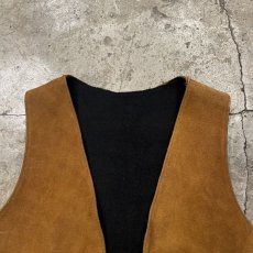 画像6: SUEDE LEATHER SIDE LACE UP DESIGN VEST / Ladies M (6)