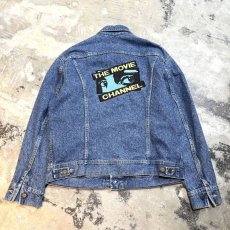 画像1: 90's【LEE】"THE MOVIE CHANNEL" DENIM JACKET / Mens L (1)