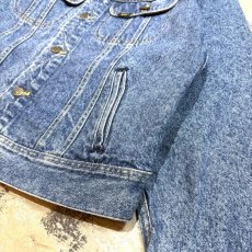 画像6: 90's【LEE】"THE MOVIE CHANNEL" DENIM JACKET / Mens L (6)