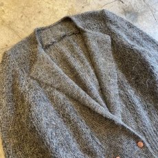 画像3: GLITTER DESIGN MOHAIR KNIT DOUBLE CARDIGAN / Ladies L (3)