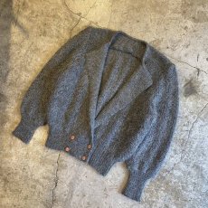 画像4: GLITTER DESIGN MOHAIR KNIT DOUBLE CARDIGAN / Ladies L (4)