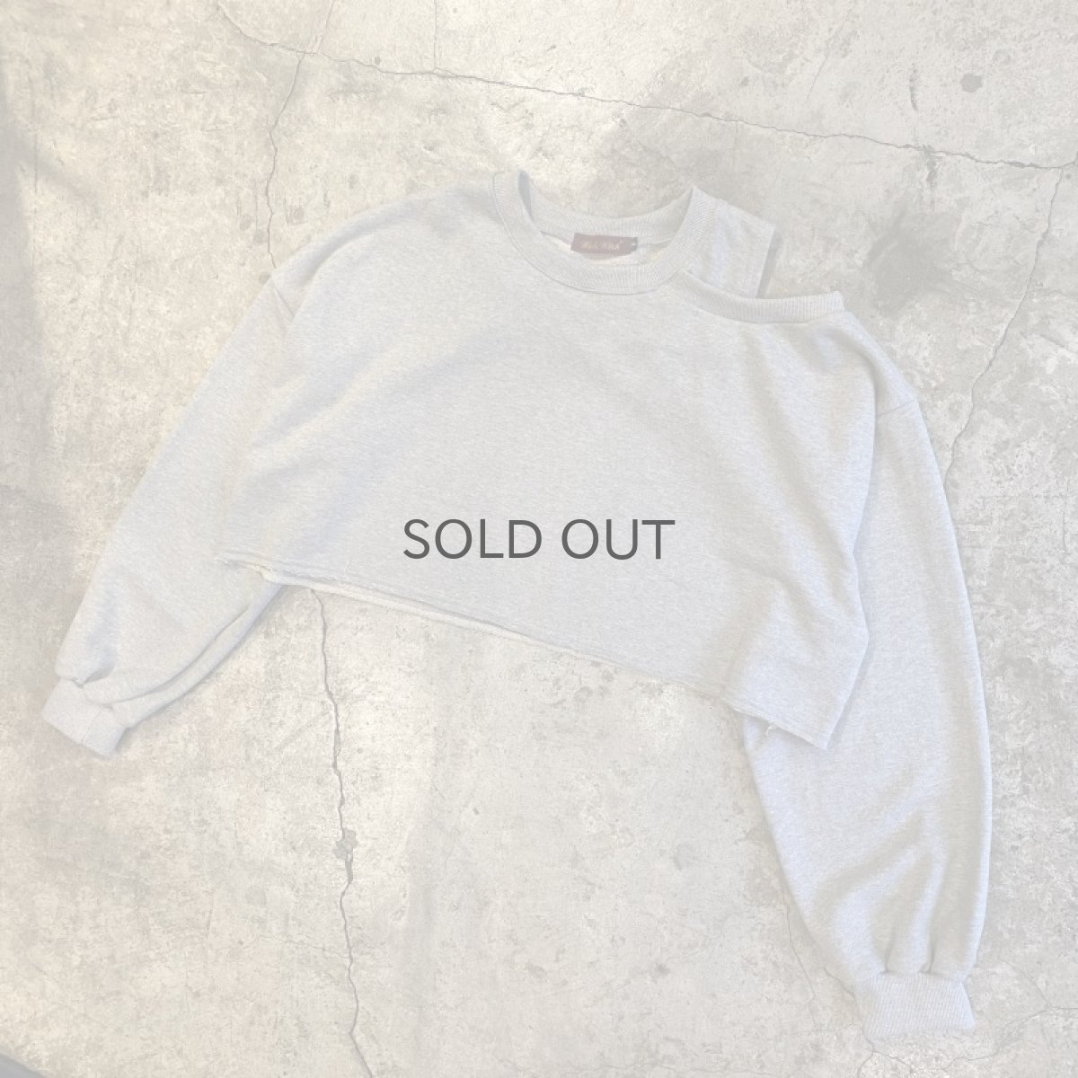 画像4: 【Wiz&Witch】"WEIRD" ONE SHOULDER OFF SHORT SWEAT / OS (4)