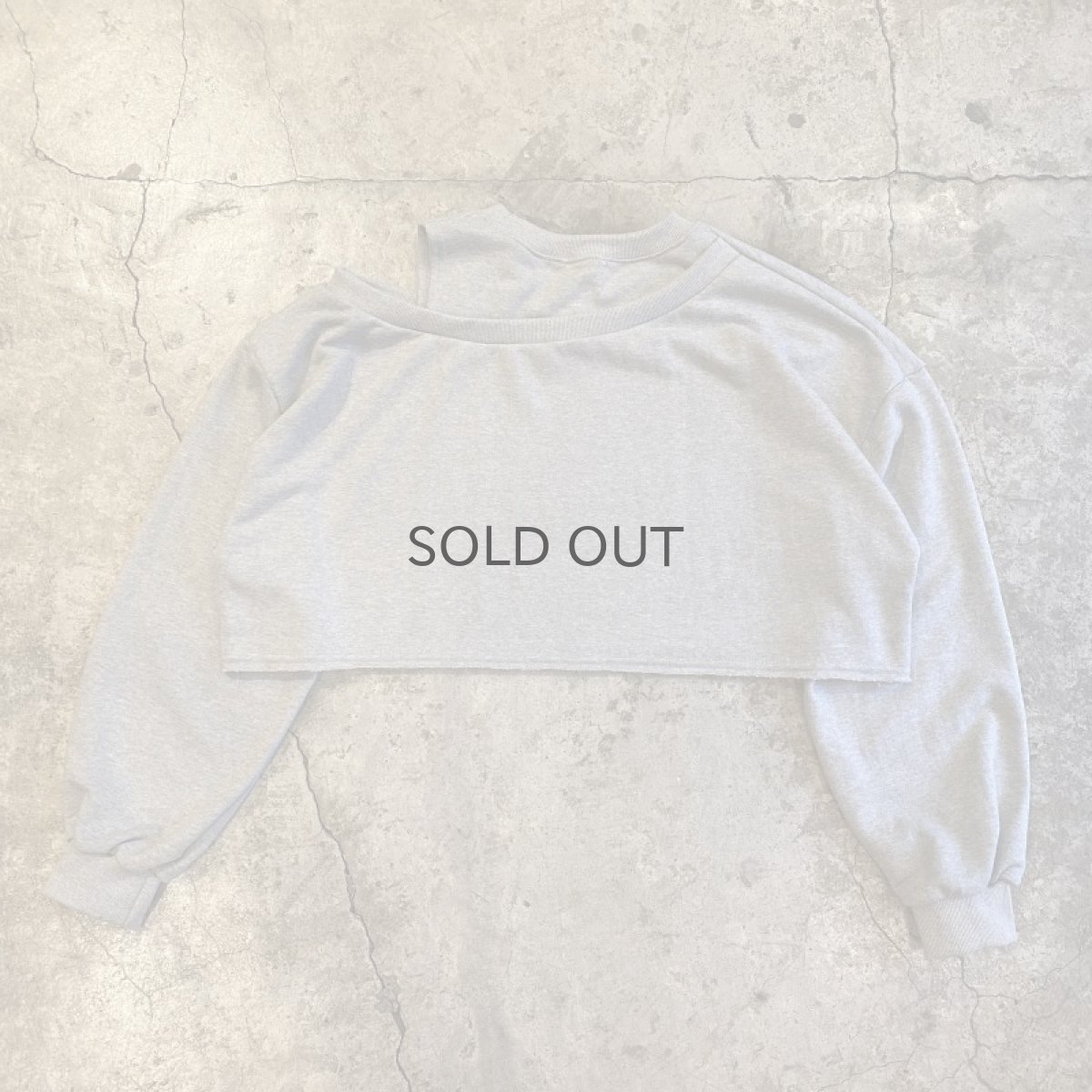 画像2: 【Wiz&Witch】"WEIRD" ONE SHOULDER OFF SHORT SWEAT / OS (2)