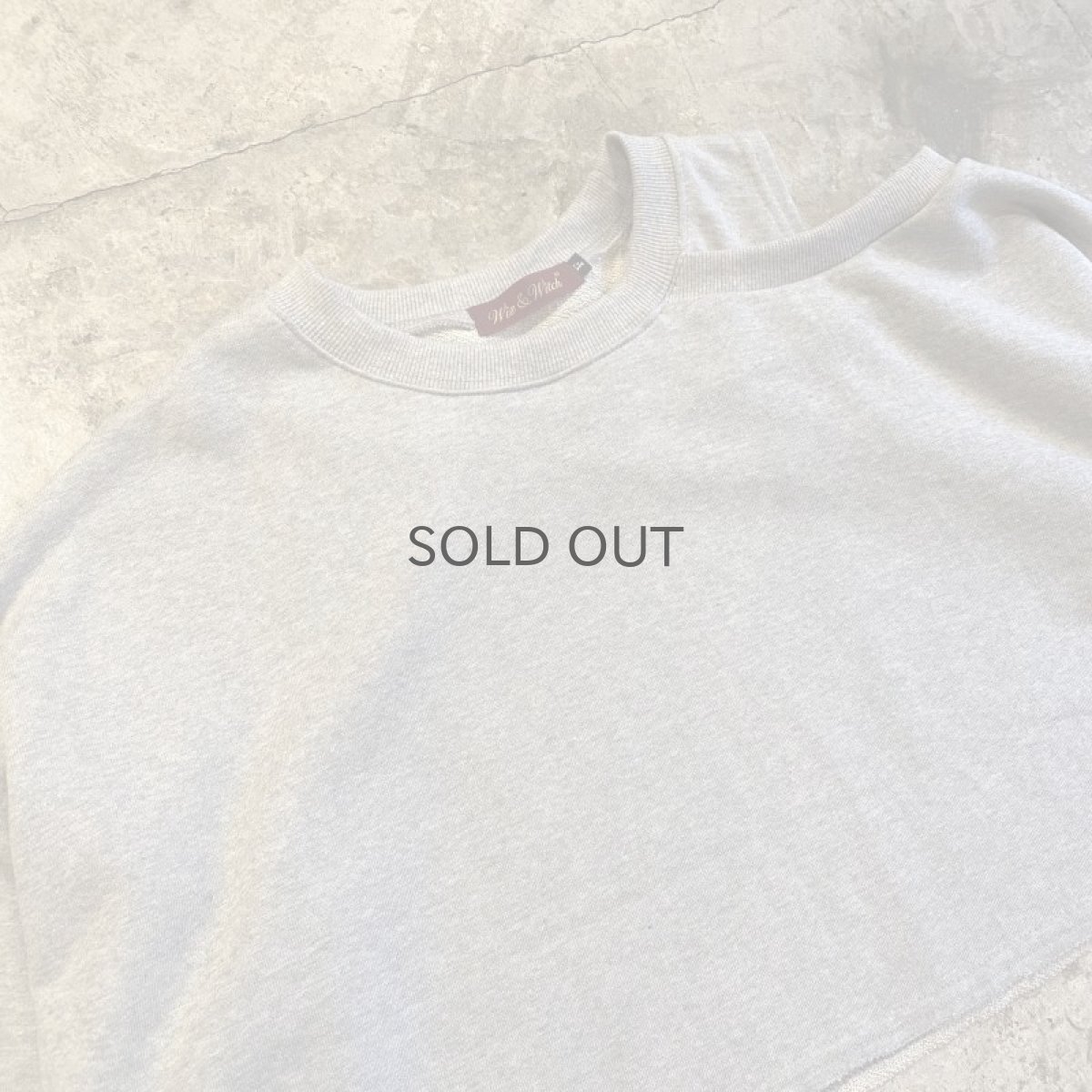 画像3: 【Wiz&Witch】"WEIRD" ONE SHOULDER OFF SHORT SWEAT / OS (3)