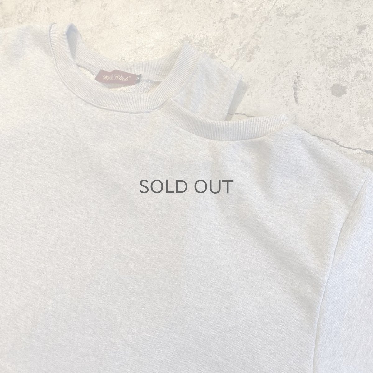 画像5: 【Wiz&Witch】"WEIRD" ONE SHOULDER OFF SHORT SWEAT / OS (5)