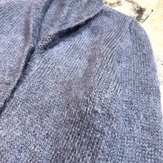 画像4: GRAY COLOR MOHAIR LIKE KNIT CARDIGAN / Mens M (4)