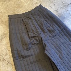 画像3: 【WONDERGROUND】STRIPE LINE STITCH WIDE PANTS / BLACK / OS (3)