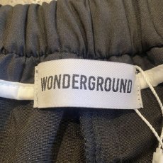 画像12: 【WONDERGROUND】STRIPE LINE STITCH WIDE PANTS / BLACK / OS (12)