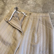 画像6: 【WONDERGROUND】STRIPE LINE STITCH WIDE PANTS / BEIGE / OS (6)