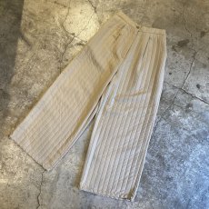 画像4: 【WONDERGROUND】STRIPE LINE STITCH WIDE PANTS / BEIGE / OS (4)