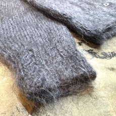 画像7: GRAY COLOR MOHAIR LIKE KNIT CARDIGAN / Mens M (7)