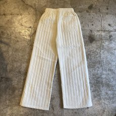 画像2: 【WONDERGROUND】STRIPE STITCH WIDE PANTS / WHITE / OS (2)