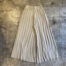 画像2: RIB PLEATS DESIGN KNIT WIDE PANTS / W23~W29 (2)