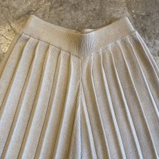 画像6: RIB PLEATS DESIGN KNIT WIDE PANTS / W23~W29 (6)