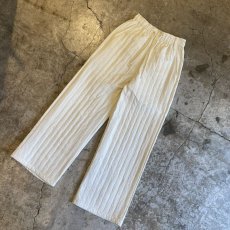 画像4: 【WONDERGROUND】STRIPE STITCH WIDE PANTS / WHITE / OS (4)