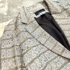 画像3: ALL OVER PATTERN 1B TAILORED JACKET / Mens M (3)