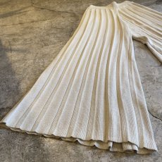 画像5: RIB PLEATS DESIGN KNIT WIDE PANTS / W23~W29 (5)