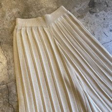 画像3: RIB PLEATS DESIGN KNIT WIDE PANTS / W23~W29 (3)