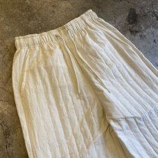 画像3: 【WONDERGROUND】STRIPE STITCH WIDE PANTS / WHITE / OS (3)