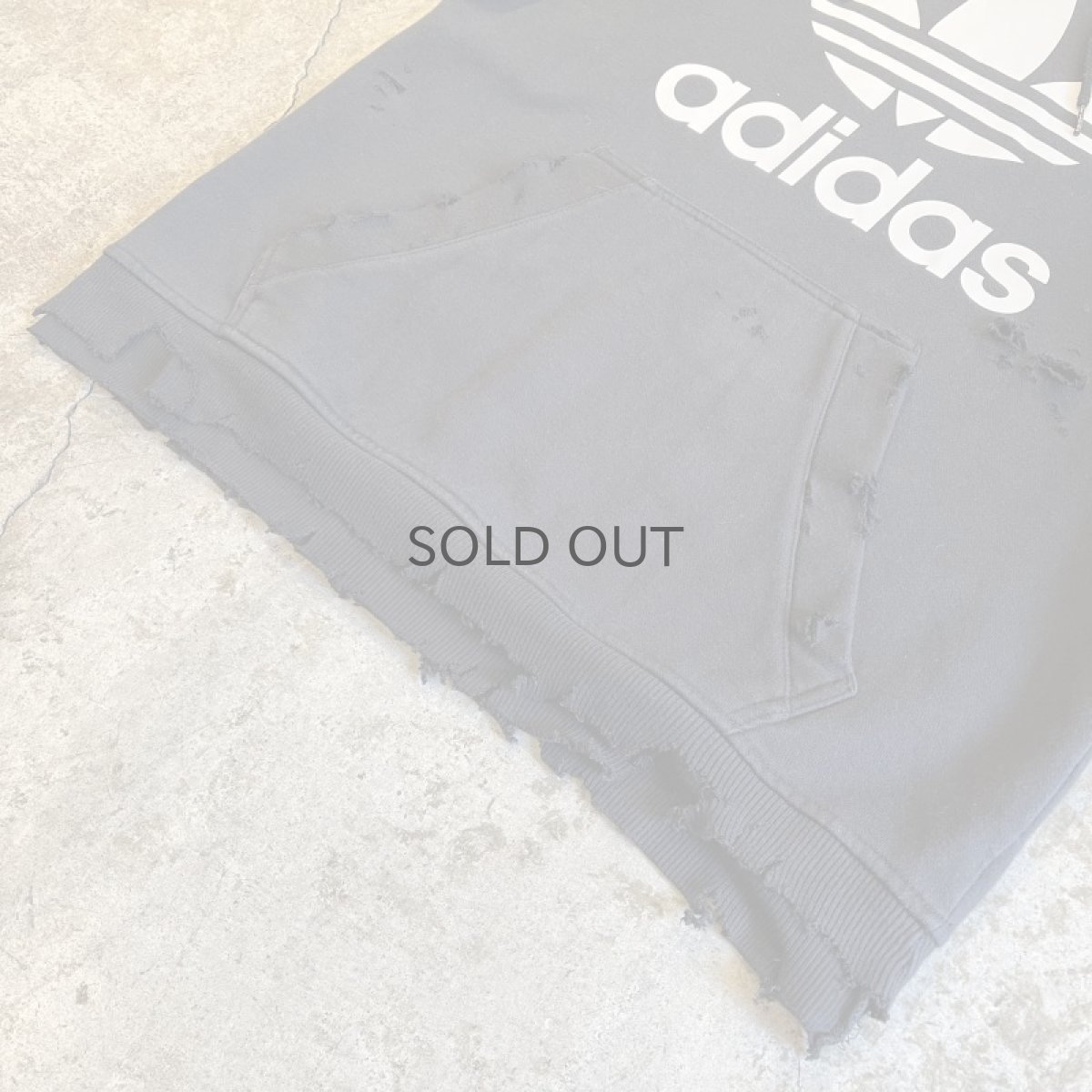 画像4: 【adidas】CRASH DAMAGE DESIGN SWEAT HOODIE / Ladies M (4)