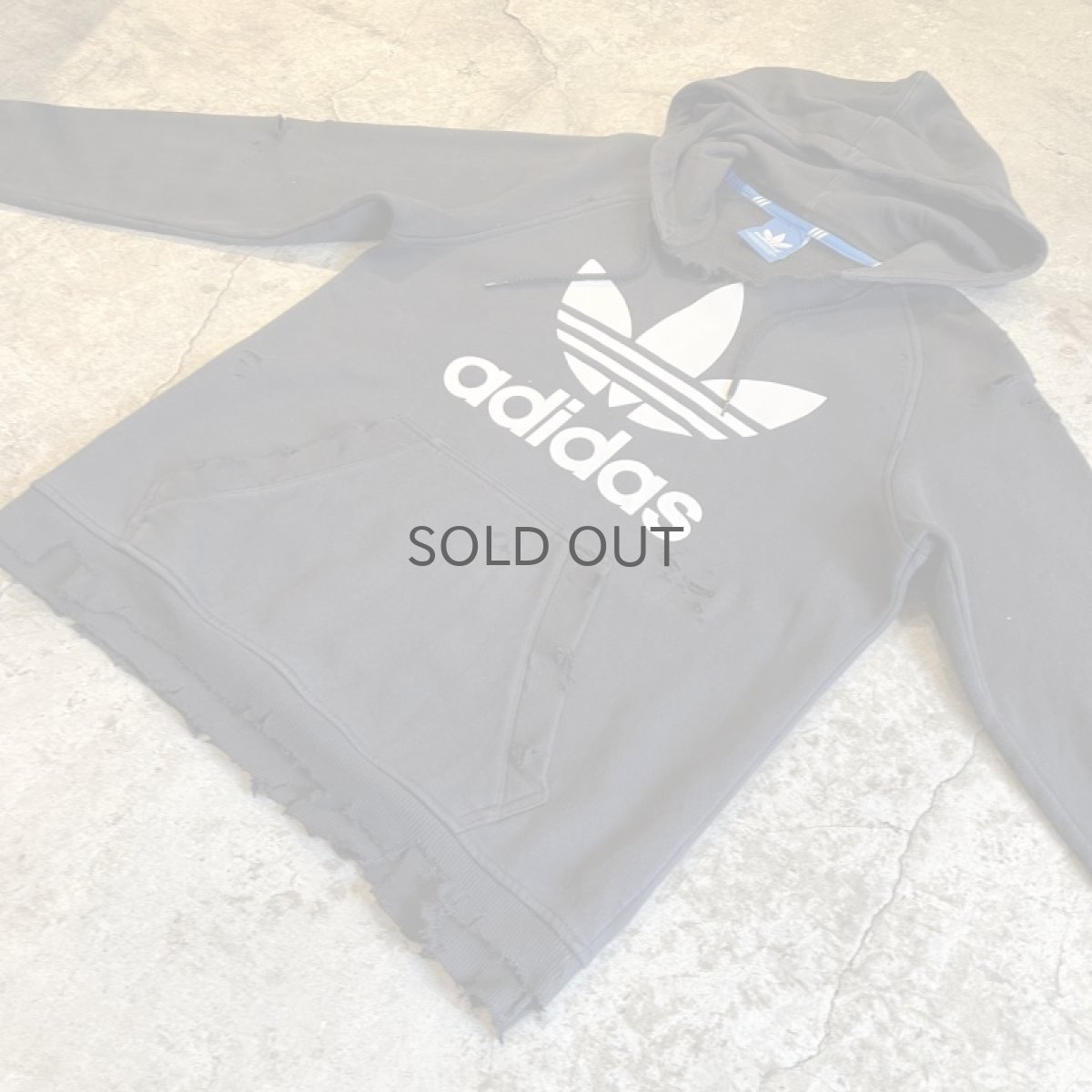 画像5: 【adidas】CRASH DAMAGE DESIGN SWEAT HOODIE / Ladies M (5)
