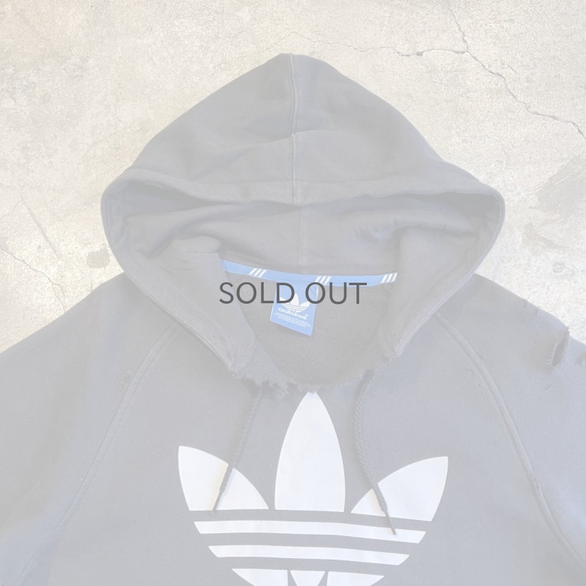 画像8: 【adidas】CRASH DAMAGE DESIGN SWEAT HOODIE / Ladies M (8)