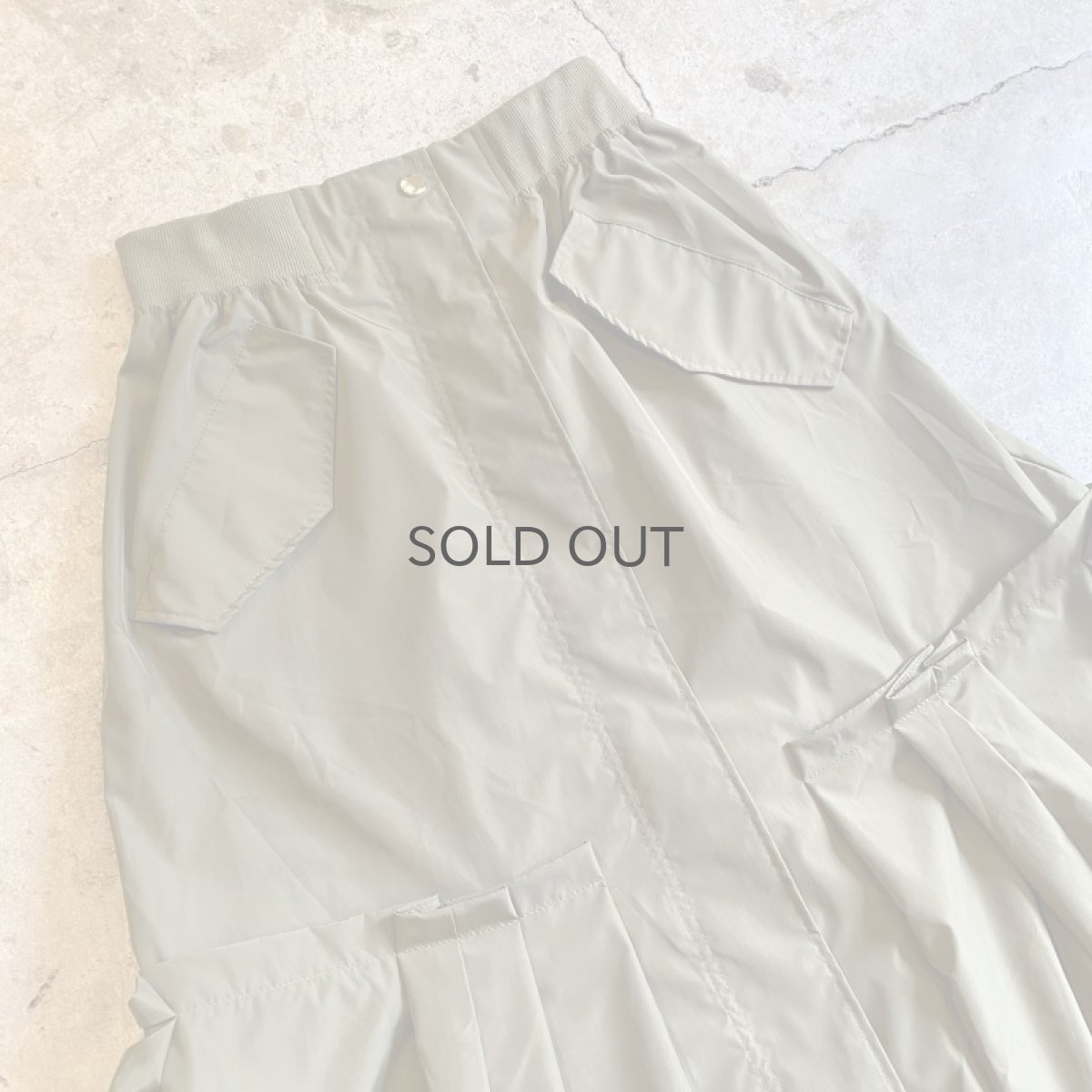 画像3: BALLOON DESIGN DRAW CORD NYLON SKIRT / W25~W30 (3)