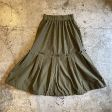 画像2: BALLOON DESIGN DRAW CORD NYLON SKIRT / W25~W30 (2)