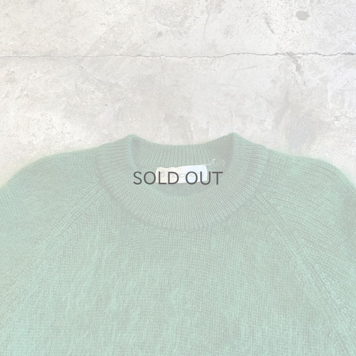 画像8: COLOR MOHAIR CREW NECK DESIGN KNIT SWEATER / Ladies M (8)