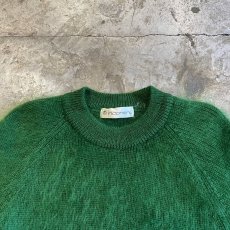 画像8: COLOR MOHAIR CREW NECK DESIGN KNIT SWEATER / Ladies M (8)