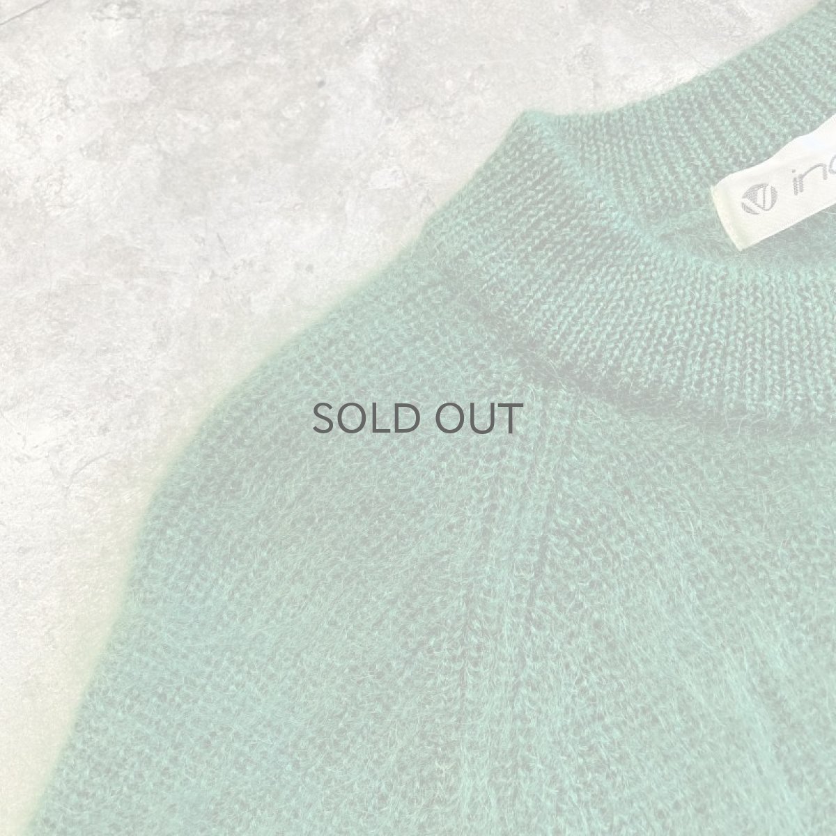 画像9: COLOR MOHAIR CREW NECK DESIGN KNIT SWEATER / Ladies M (9)