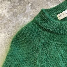 画像9: COLOR MOHAIR CREW NECK DESIGN KNIT SWEATER / Ladies M (9)