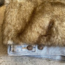 画像10: 【LEVI'S】FUR DESIGN QUILTING LINING DENIM JACKET / Ladies S(L) (10)