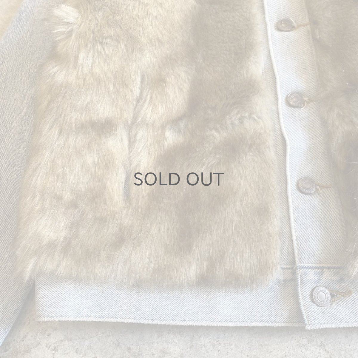 画像6: 【LEVI'S】FUR DESIGN QUILTING LINING DENIM JACKET / Ladies S(L) (6)
