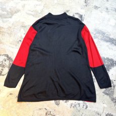 画像2: PANEL BICOLOR MOCK NECK KNIT SWEATER　/ Mens M (2)