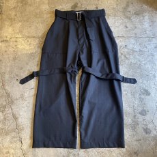 画像1: 【WONDERGROUND】NEO BONDAGE WIDE PANTS / OS (1)