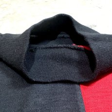 画像10: PANEL BICOLOR MOCK NECK KNIT SWEATER　/ Mens M (10)