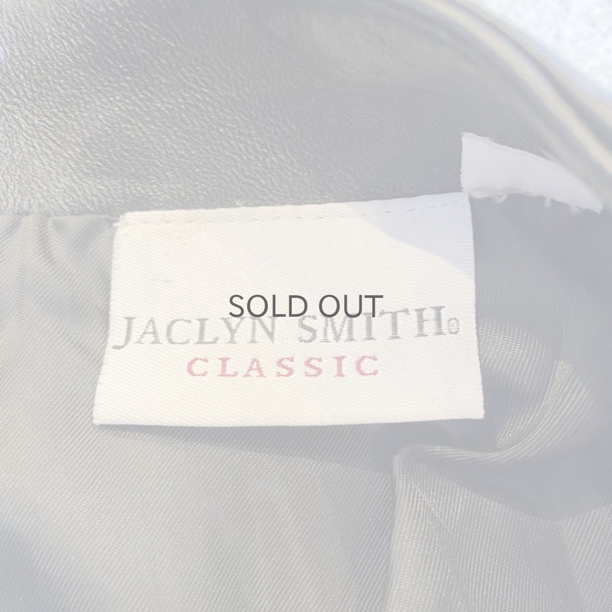 画像11: LEATHER BLACK COLOR BACK SLIT SKIRT / W28 (11)