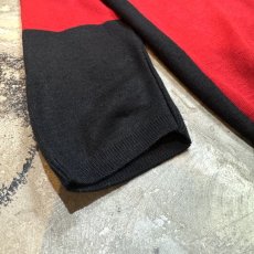 画像7: PANEL BICOLOR MOCK NECK KNIT SWEATER　/ Mens M (7)