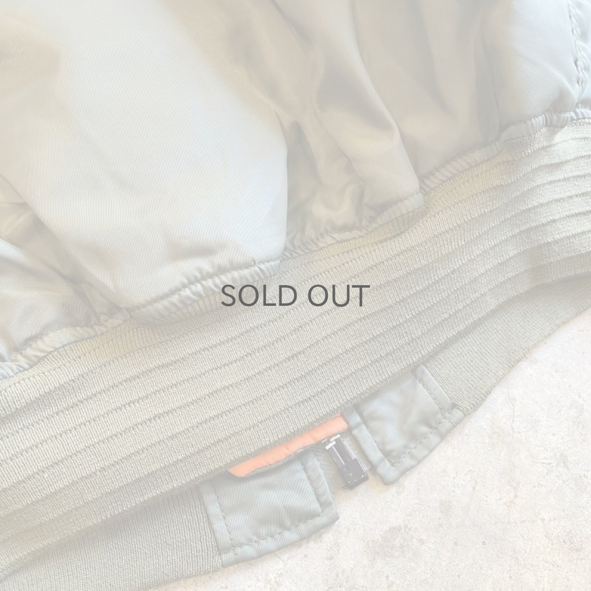 画像13: KHAKI COLOR DOUBLE FACE DESIGN MA-1 JACKET / Ladies L  (13)