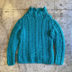 画像1: COLOR DESIGN HAND KNIT DESIGN SWEATER / Ladies M  (1)