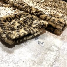 画像7: LEOPARD PATTERN FAUX FUR REVERSIBLE JACKET / Mens XL (7)