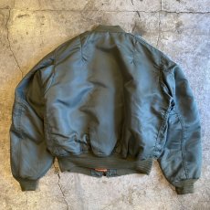 画像2: KHAKI COLOR DOUBLE FACE DESIGN MA-1 JACKET / Ladies L  (2)