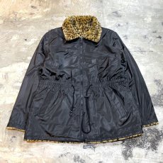 画像3: LEOPARD PATTERN FAUX FUR REVERSIBLE JACKET / Mens XL (3)