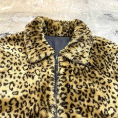 画像9: LEOPARD PATTERN FAUX FUR REVERSIBLE JACKET / Mens XL (9)