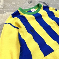 画像3: OLD EURO STRIPE SWITCHED L/S TEE / Mens XL (3)